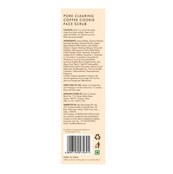 Pore Clear Coffee Cookie Face Scrub- 100gm