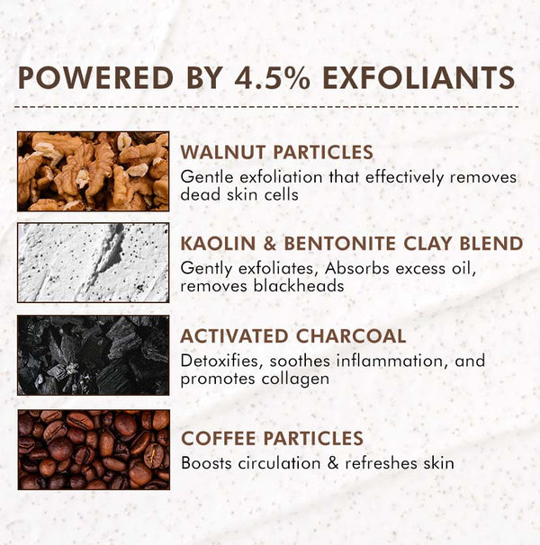 Pore Clear Coffee Cookie Face Scrub- 100gm
