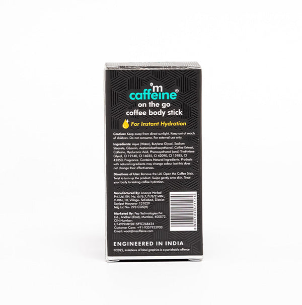 Coffee Body Stick for On the Go Hydration- 30g