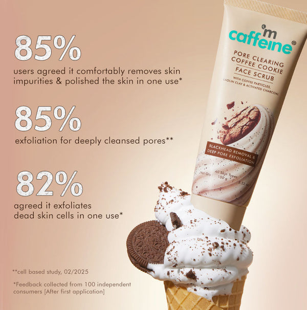 Pore Clear Coffee Cookie Face Scrub- 100gm