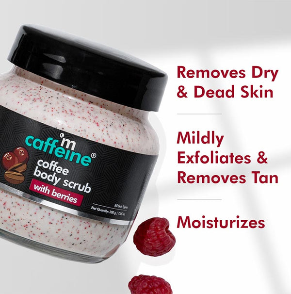 Moisturizing & Creamy Coffee Body Scrub with Berries - 200g