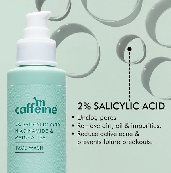 2% Salicylic Acid Niacinamide & Matcha Tea Face Wash - 100 ml