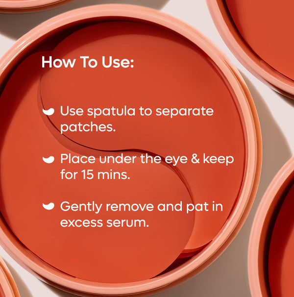 Hydrogel Kombucha Under Eye Patches - 15 Pairs