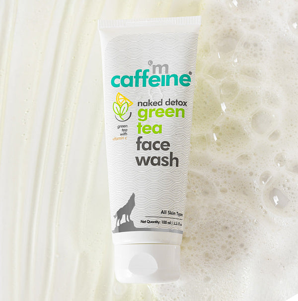 Green Tea Face Wash with Vitamin C & Hyaluronic Acid - 100 ml