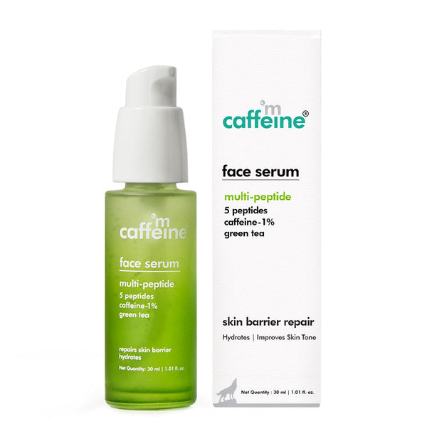 Green Tea & Multi-Peptide Face Serum - Skin Tightening with 5 Peptides - 30 ml