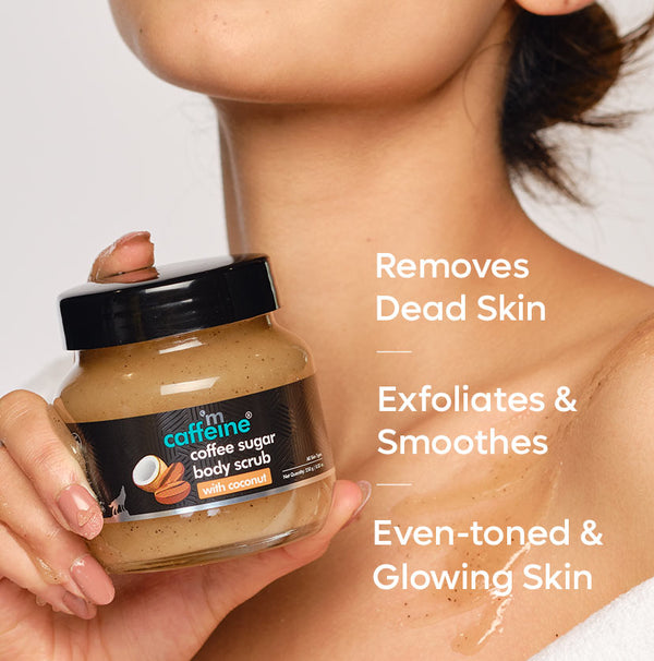 Coffee Sugar Body Scrub with Coconut for Gentle Exfoliation & Smoothening - 250g